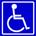 ADA wheelchair-sign small